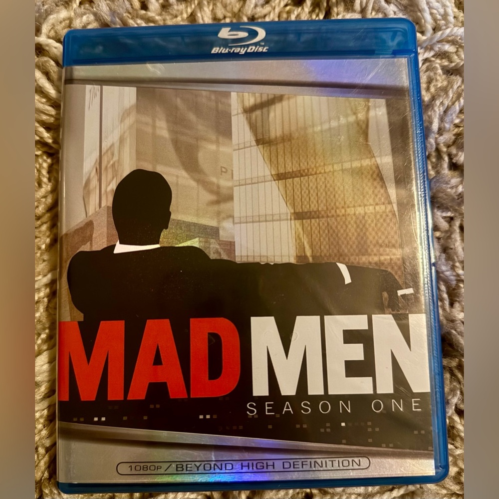 Mad Men Season One Blu Ray 3 Disc Set Excellent Used Condition